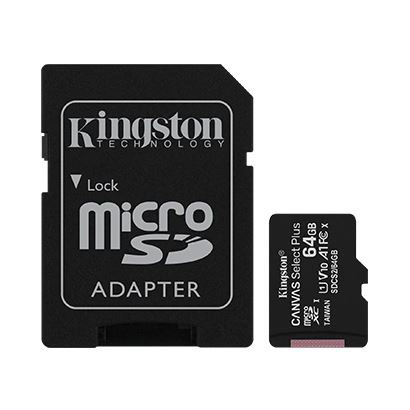 Mälukaart microSD 64GB, Class 10, UHS-I, R100/W10, Canvas Select Plus, Kingston - Image 2