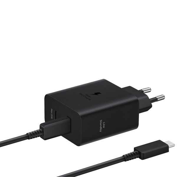 Samsung 50W Power Adapter Duo + USB-C Cable (5A, 1.8m) - (uus)