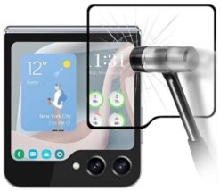 Screen protection glass "5D Full Glue" Samsung F731 Z Flip5 Outer black bulk