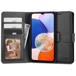 Kaitseümbris kaanega Wallet, Samsung Galaxy A14 / A14 5G, must, Tech-Protect