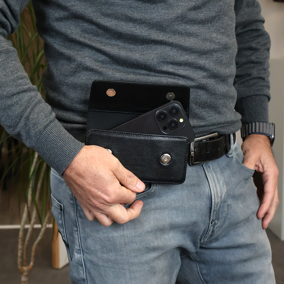 Vöökott Arezzo 7XL, must, naturaalsest nahast, Valenta - Image 6