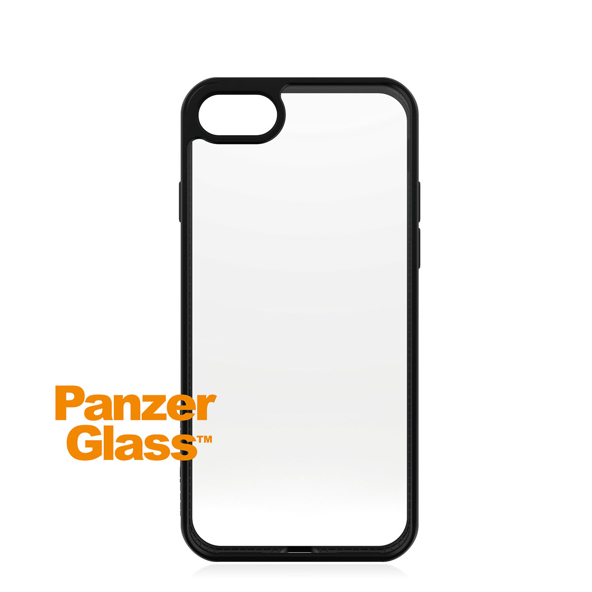 Kaitseümbris ClearCase, Apple iPhone 7 / 8 / SE (2020/2022), klaasist tagaküljega, musta äärega, PanzerGlass - Image 3
