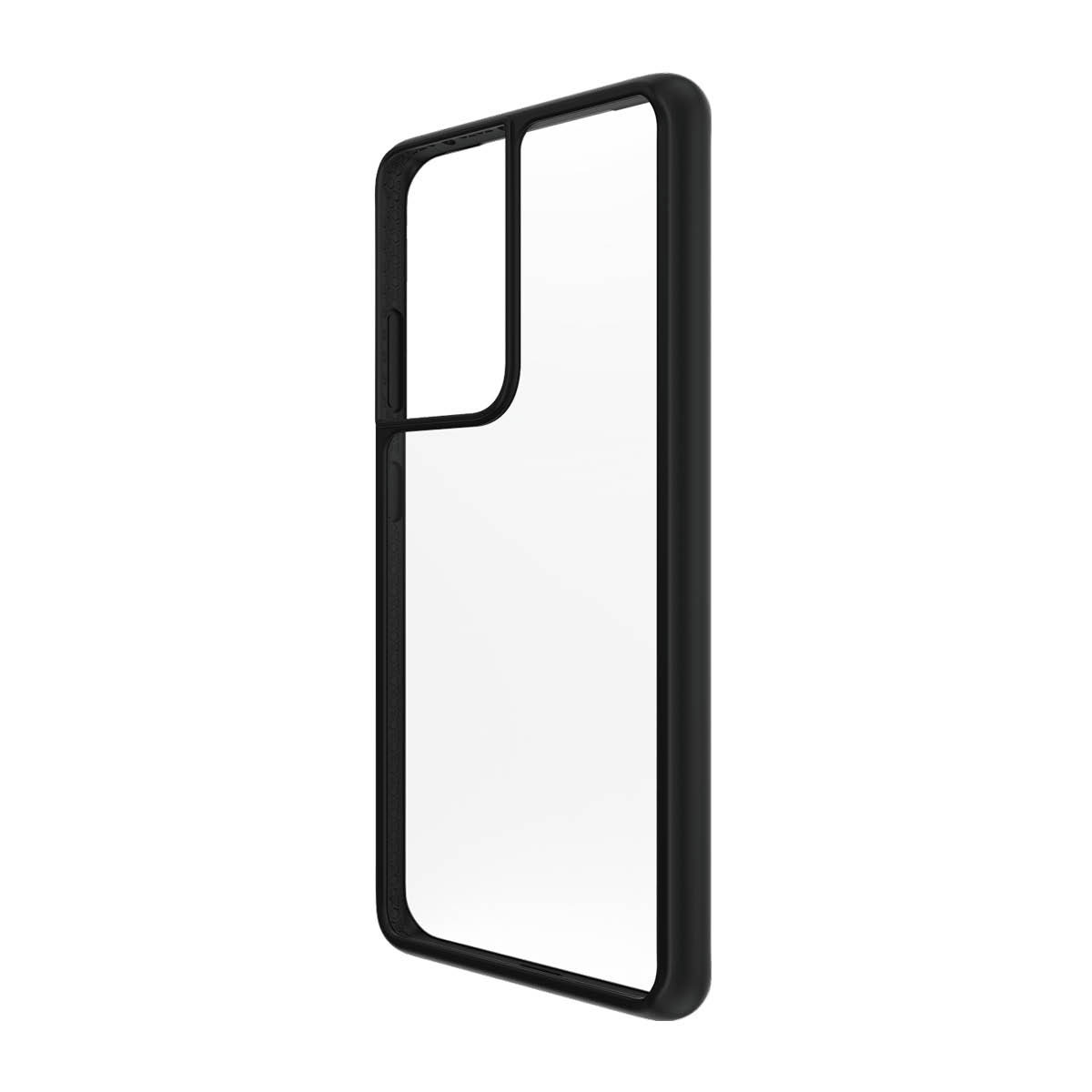 Kaitseümbris ClearCase, Samsung Galaxy S21 Ultra 5G, klaasist tagaküljega, läbipaistev musta äärega, PanzerGlass - Image 6