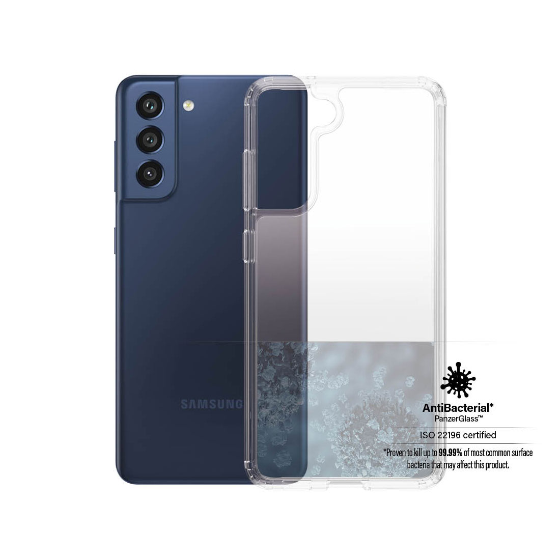 Kaitseümbris HardCase, Samsung Galaxy S21 FE 5G, läbipaistev, PanzerGlass
