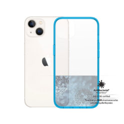 Kaitseümbris ClearCaseColor, Apple iPhone 13, klaasist tagaküljega, sinine / läbipaistev, PanzerGlass
