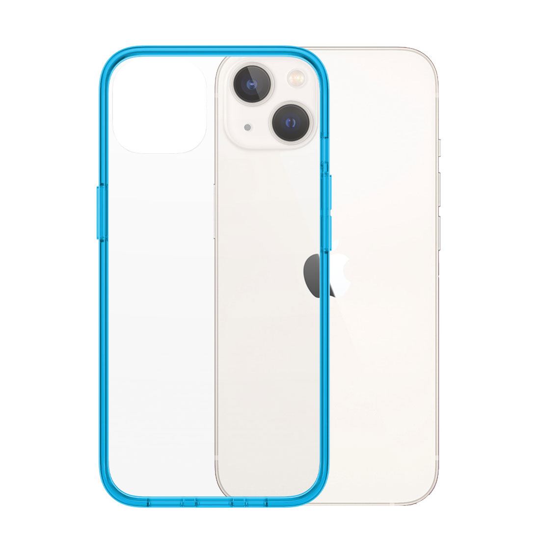 Kaitseümbris ClearCaseColor, Apple iPhone 13, klaasist tagaküljega, sinine / läbipaistev, PanzerGlass - Image 7