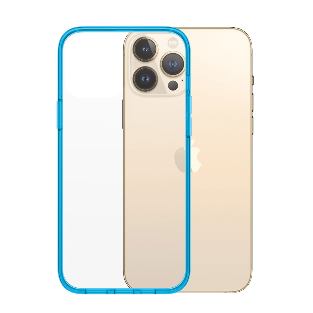 Kaitseümbris ClearCaseColor, Apple iPhone 13 Pro Max, klaasist tagaküljega, sinine / läbipaistev, PanzerGlass - Image 7