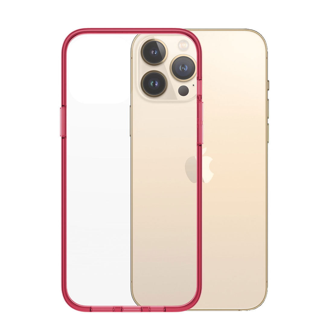 Kaitseümbris ClearCaseColor, Apple iPhone 13 Pro Max, klaasist tagaküljega, punane / läbipaistev, PanzerGlass - Image 7