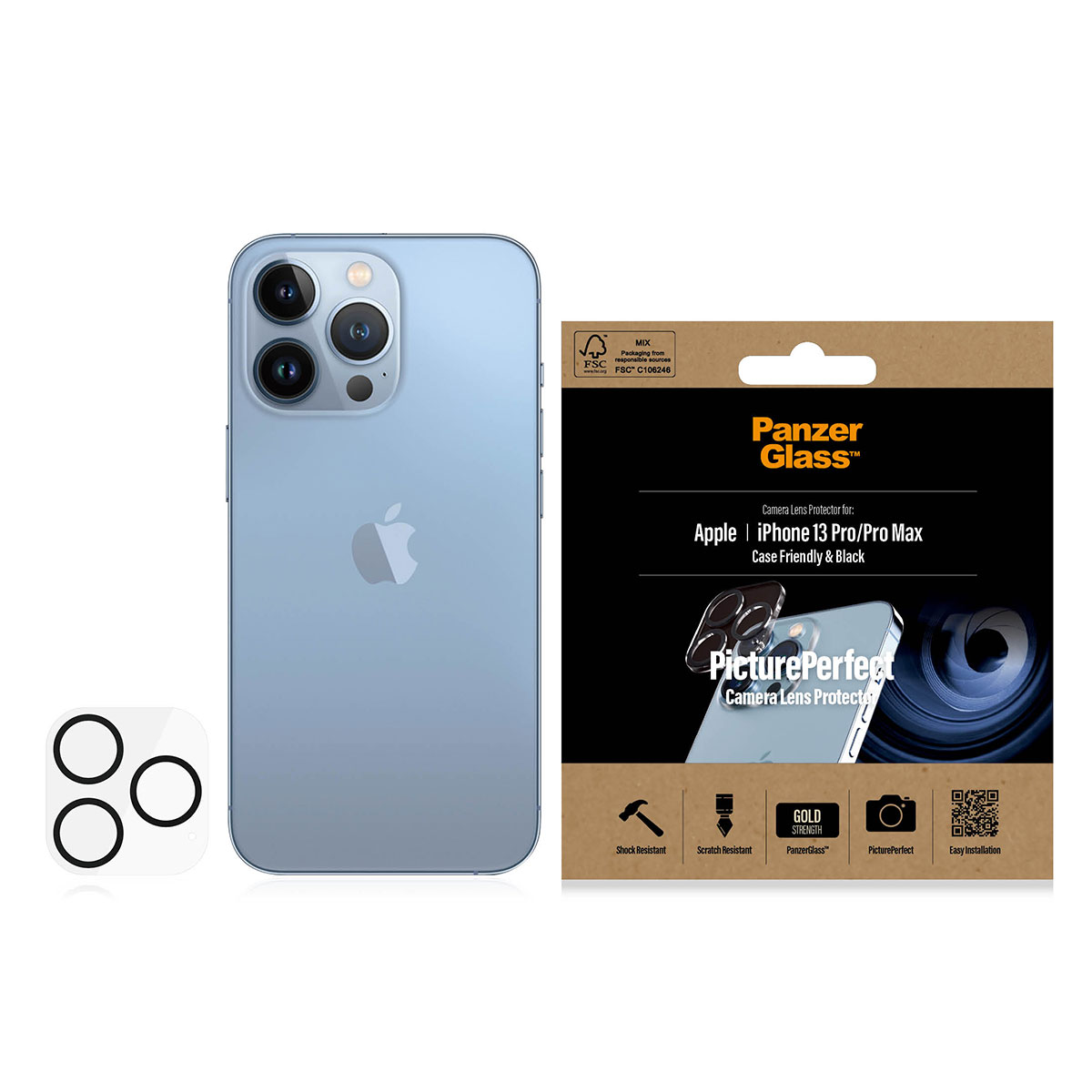 Tagakaamerate kaitseklaas PicturePerfect, Apple iPhone 13 Pro / 13 Pro Max, PanzerGlass - Image 3