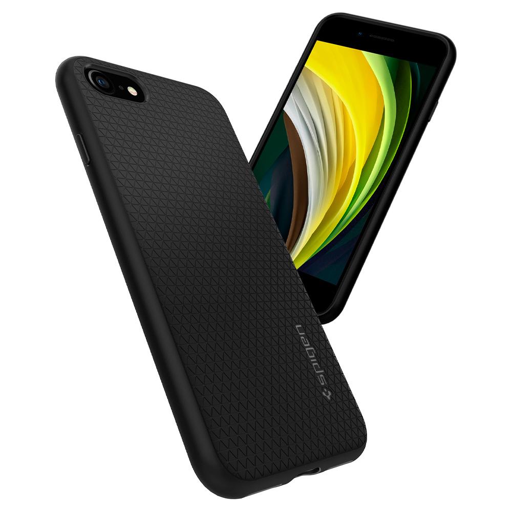 Kaitseümbris Liquid Air, Apple iPhone 7 / 8 / SE (2020/2022), must, Spigen - Image 2