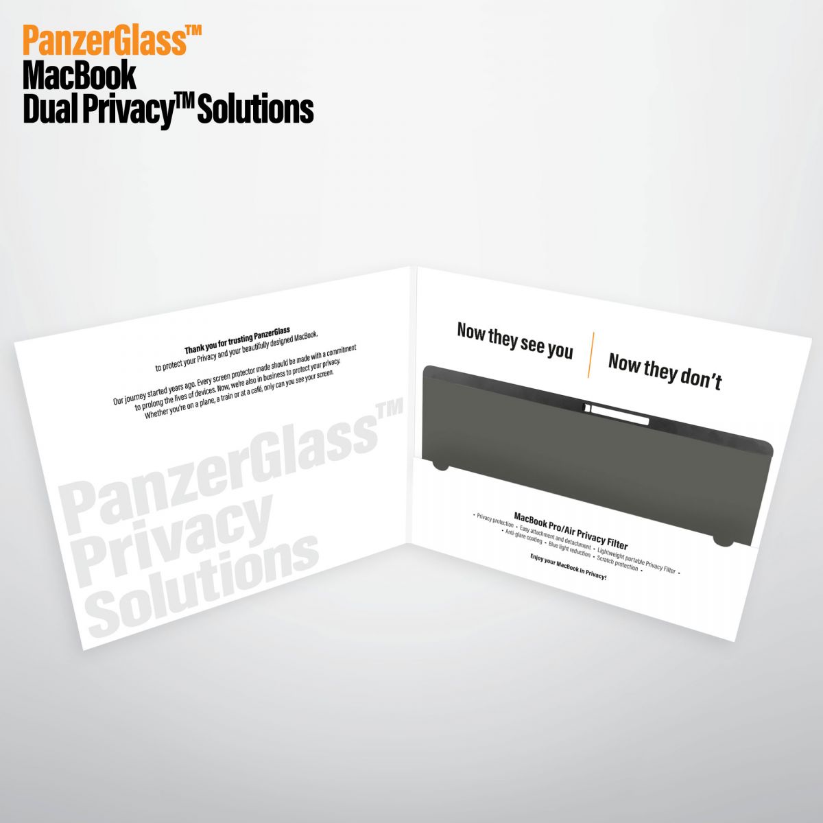 Privaatsusfilter ekraanile magnetiga koos esikaamera kattega, Apple MacBook 12", PanzerGlass - Image 10