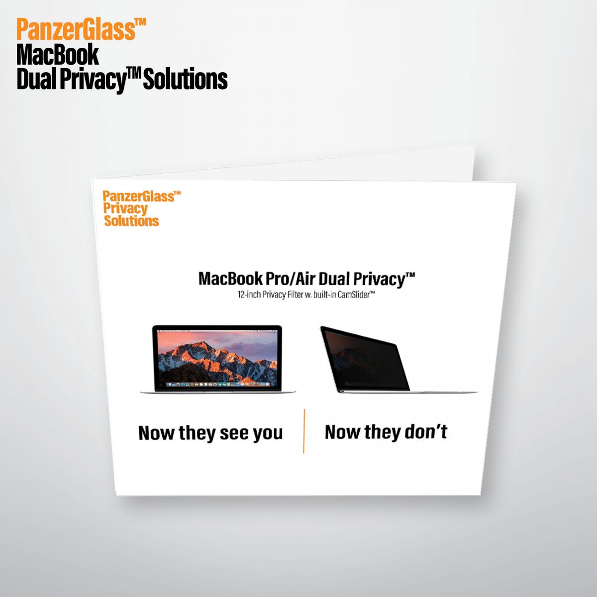 Privaatsusfilter ekraanile magnetiga koos esikaamera kattega, Apple MacBook 12", PanzerGlass - Image 9