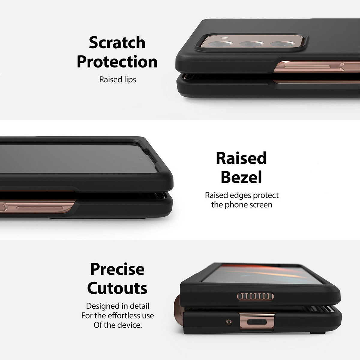 Kaitseümbris Slim, Samsung Galaxy Z Fold2 5G, must, Ringke - Image 6