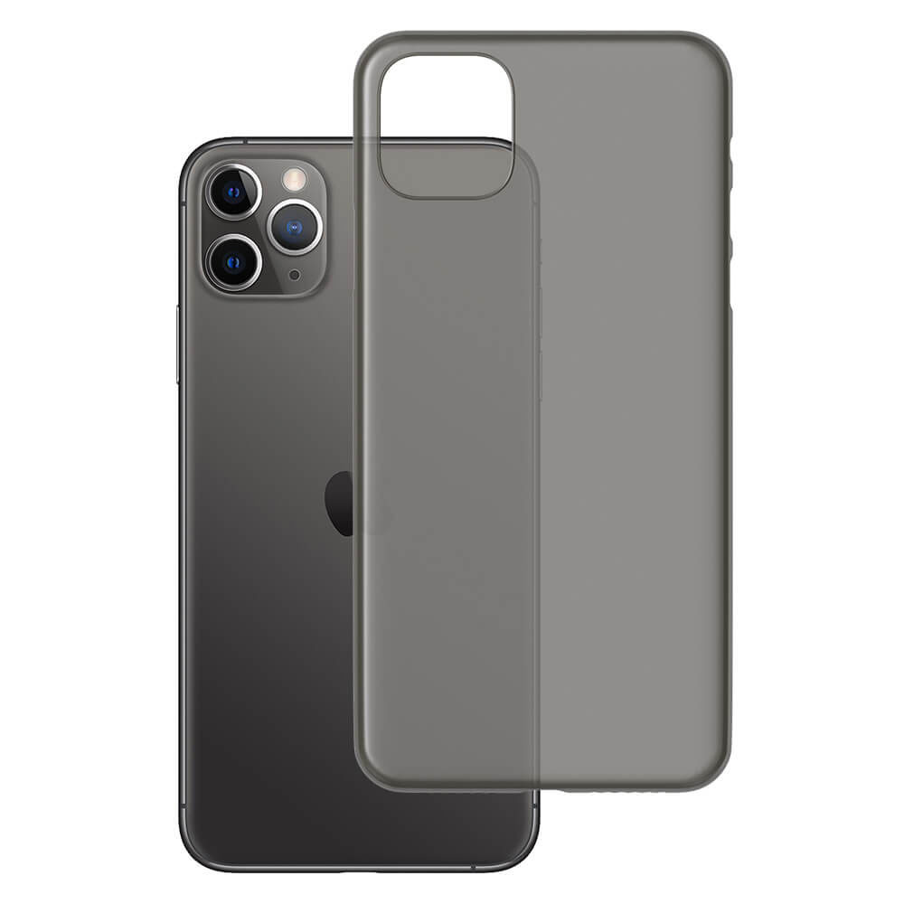 Kaitseümbris NaturalCase, Apple iPhone 11 Pro Max, üliõhuke, tumehall, 3mk