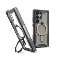 Kaitseümbris Plasma XTE, Samsung Galaxy S25 Ultra, hall/titaan, tugijalaga, MagSafe ühilduv, Urban Armor Gear (UAG)