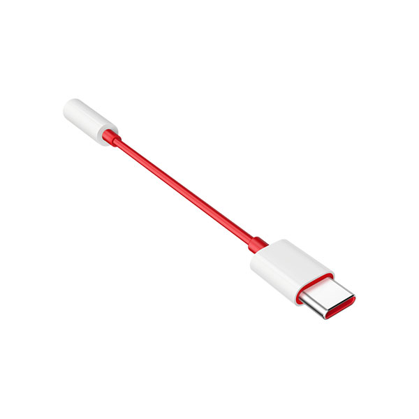 Kõrvaklapipistiku adapter 3.5mm -> USB-C, punane/valge, OnePlus - Image 2