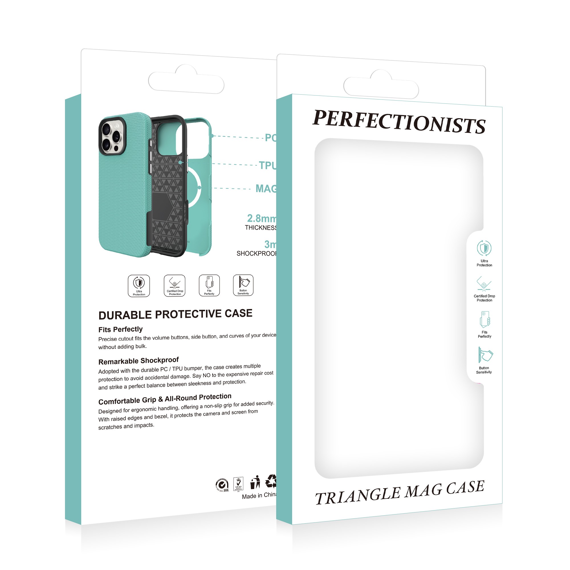 Telefoniümbris Perfectionists Triangle Mag Case Apple iPhone 17 Pro Max must - Image 2