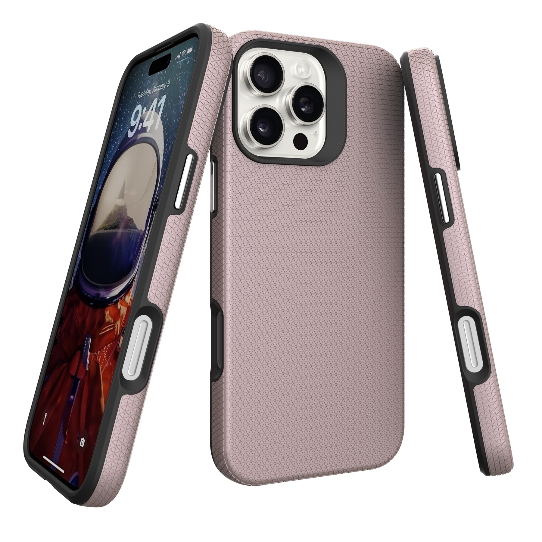 Telefoniümbris Perfectionists Triangle Mag Case Apple iPhone 17 Pro roosa kuld - Image 3