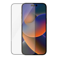 Kaitseklaas Apple iPhone 14 Pro Max, musta äärega, PanzerGlass