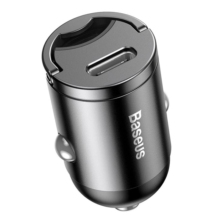 Autolaadija adapter 30W USB-C juhtmele, PD (Power Delivery) kiirlaadija, must, Baseus - Image 2