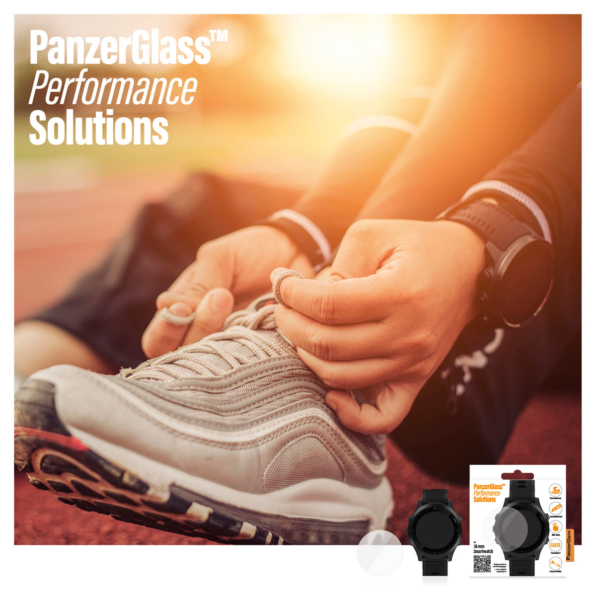 Kaitseklaas nutikellale universaalne 36mm läbimõõduga, veekindel, PanzerGlass - Image 4