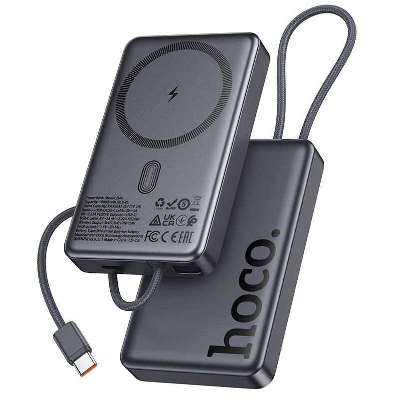 Väline aku Power Bank Hoco Q44 20W Magnetic 10000mAh must