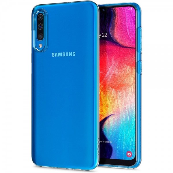 Kaitseümbris Liquid Crystal, Samsung Galaxy A50, läbipaistev, Spigen