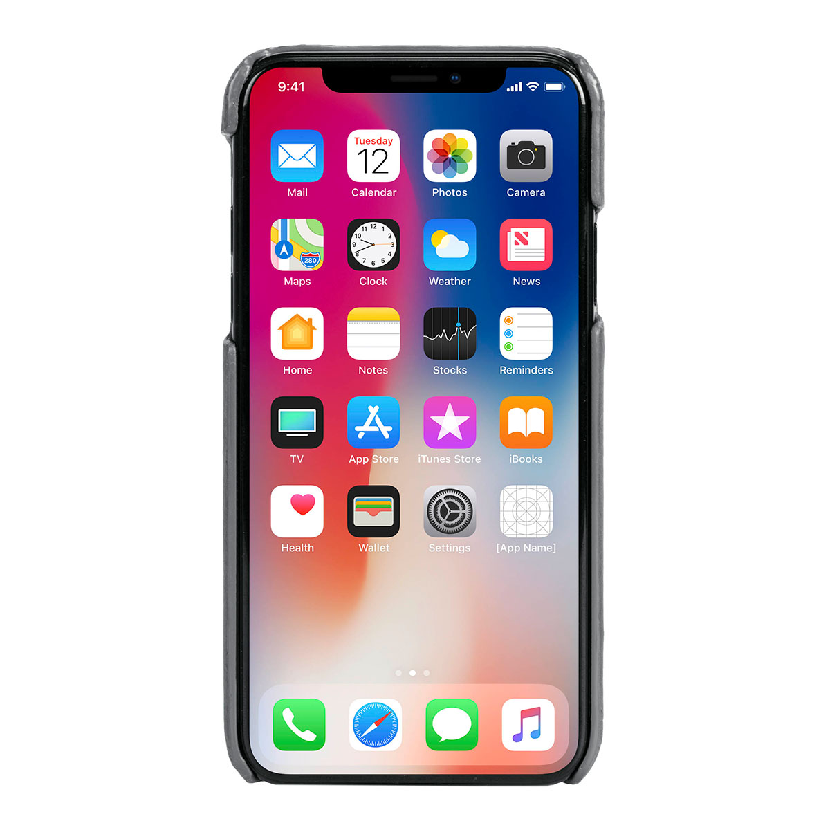 Kaitseümbris kahe kaarditaskuga Sunne, Apple iPhone XR, naturaalsest nahast, hall, Krusell - Image 3