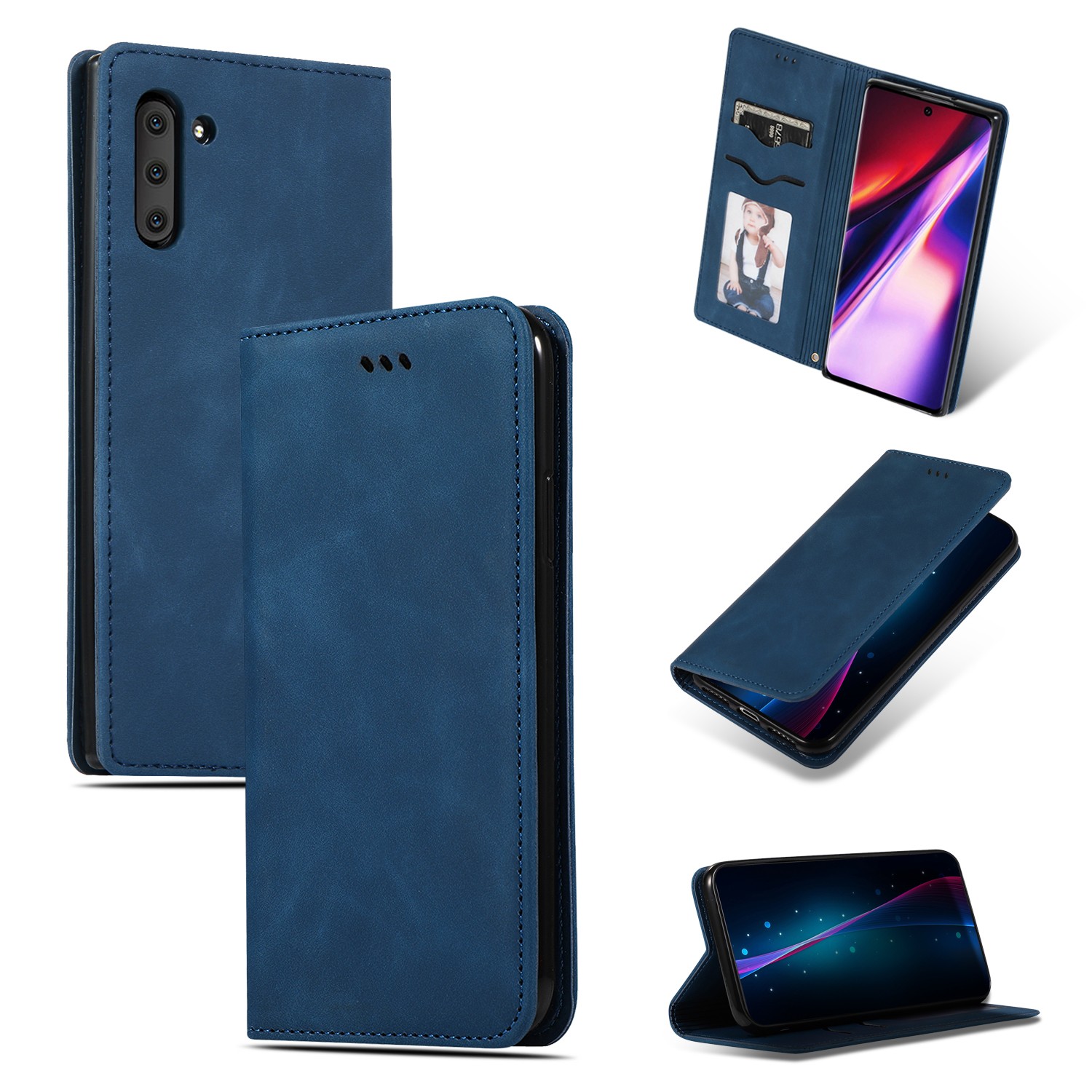 Telefoniümbris Business Style Samsung G766 Xcover7 Pro tumesinine