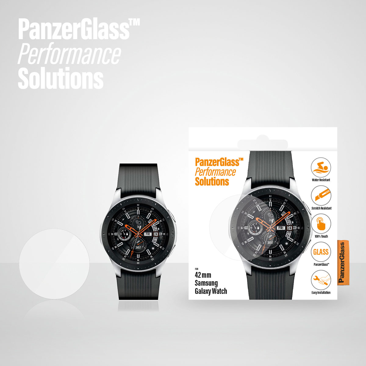 Ekraanikaitseklaas Samsung Galaxy Watch 42mm, veekindel, PanzerGlass - Image 3