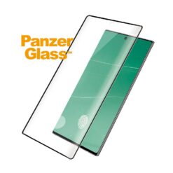 Kaitseklaas Samsung Galaxy Note20, sõrmejäljetoega, ümbrisesõbralik, kumera musta äärega, PanzerGlass