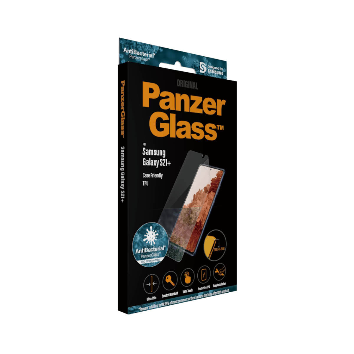 Ekraanikaitse TPU, Samsung Galaxy S21+ 5G, painduv, sõrmejäljetoega, ümbrisesõbralik, PanzerGlass - Image 4