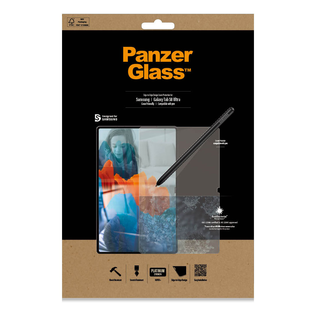 Kaitseklaas Samsung Galaxy Tab S10 Ultra / Tab S9 Ultra / Tab S8 Ultra, ümbrisesõbralik, PanzerGlass - Image 2