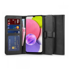 Kaitseümbris kaanega Wallet 2, Samsung Galaxy A03s, must, Tech-Protect