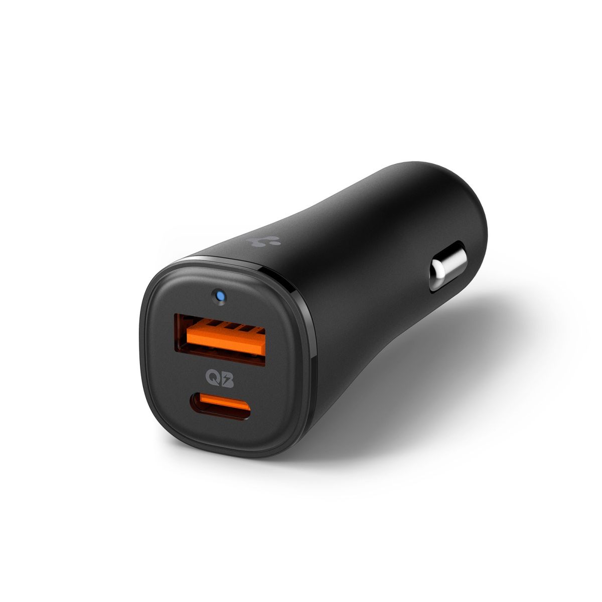 Autolaadija adapter ArcStation Essential 48W, USB + USB-C, must, Spigen - Image 2