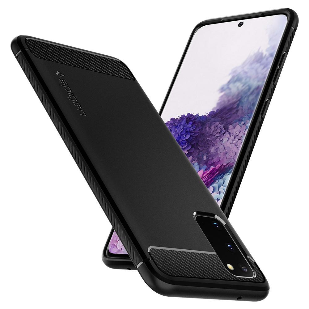 Kaitseümbris Rugged Armor, Samsung Galaxy S20, must, Spigen - Image 3