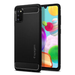 Kaitseümbris Rugged Armor, Samsung Galaxy A41, must, Spigen