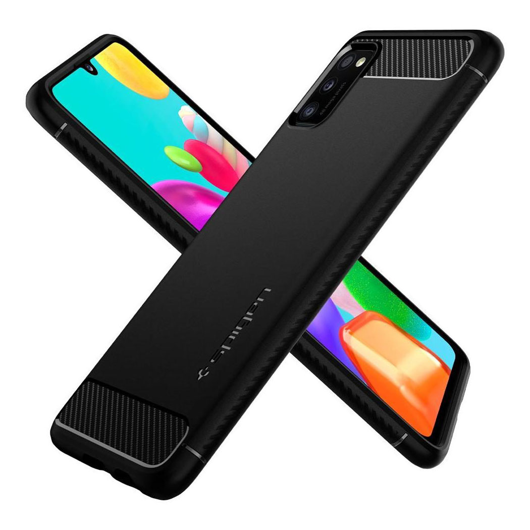Kaitseümbris Rugged Armor, Samsung Galaxy A41, must, Spigen - Image 2