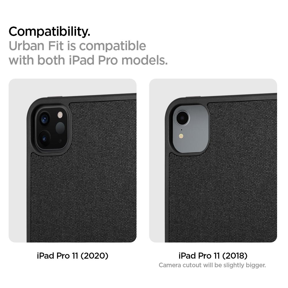 Kaitsekaaned Urban Fit, Apple iPad Pro 11" (2018/2020/2021/2022), must, Spigen - Image 2