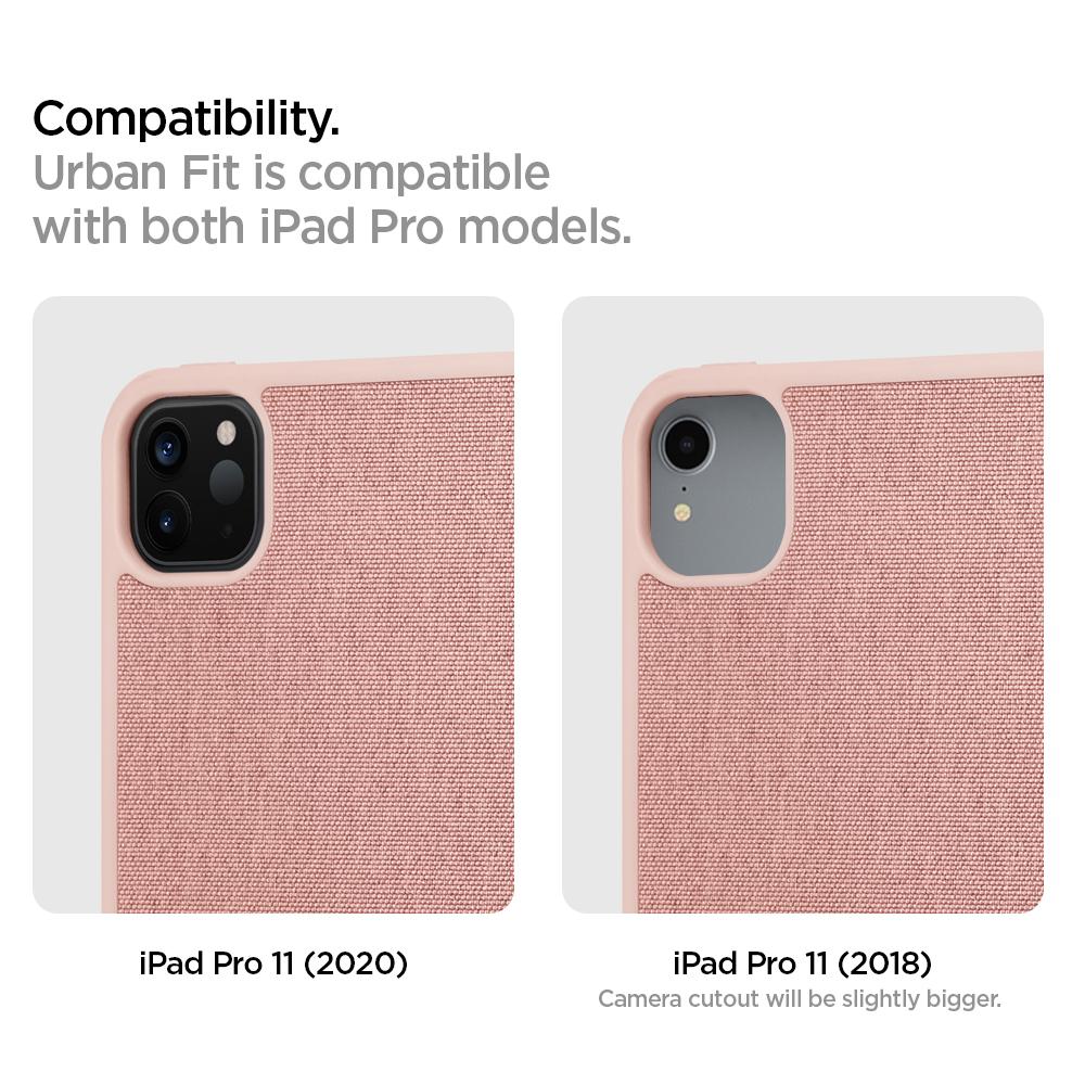 Kaitsekaaned Urban Fit, Apple iPad Pro 11" (2018/2020/2021/2022), roosakuldne, Spigen - Image 2