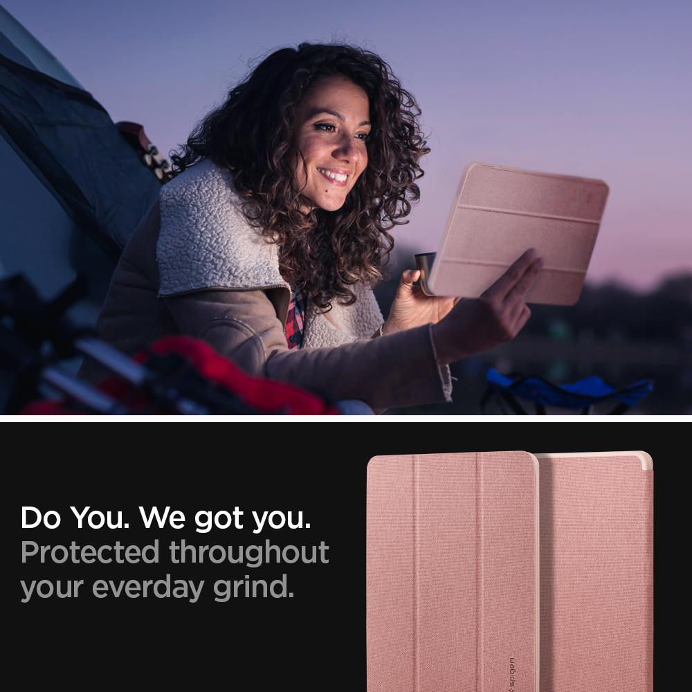 Kaitsekaaned Urban Fit, Apple iPad Pro 11" (2018/2020/2021/2022), roosakuldne, Spigen - Image 4