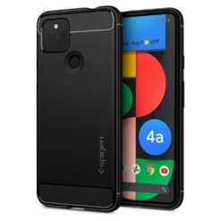 Kaitseümbris Rugged Armor, Google Pixel 4a 5G, must, Spigen