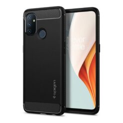 Kaitseümbris Rugged Armor, OnePlus Nord N100, must, Spigen