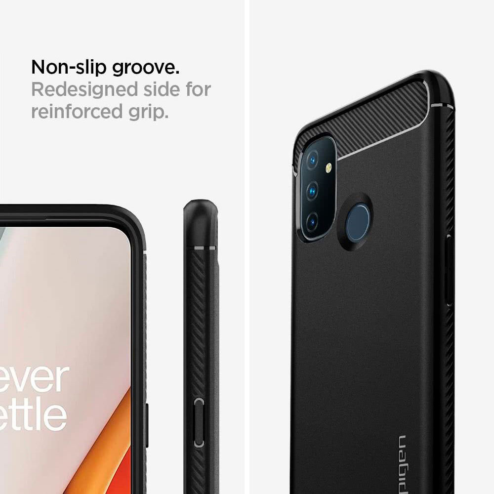 Kaitseümbris Rugged Armor, OnePlus Nord N100, must, Spigen - Image 3