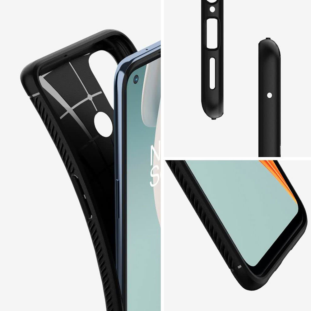 Kaitseümbris Rugged Armor, OnePlus Nord N100, must, Spigen - Image 6
