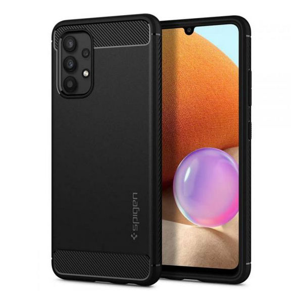 Kaitseümbris Rugged Armor, Samsung Galaxy A32, must, Spigen