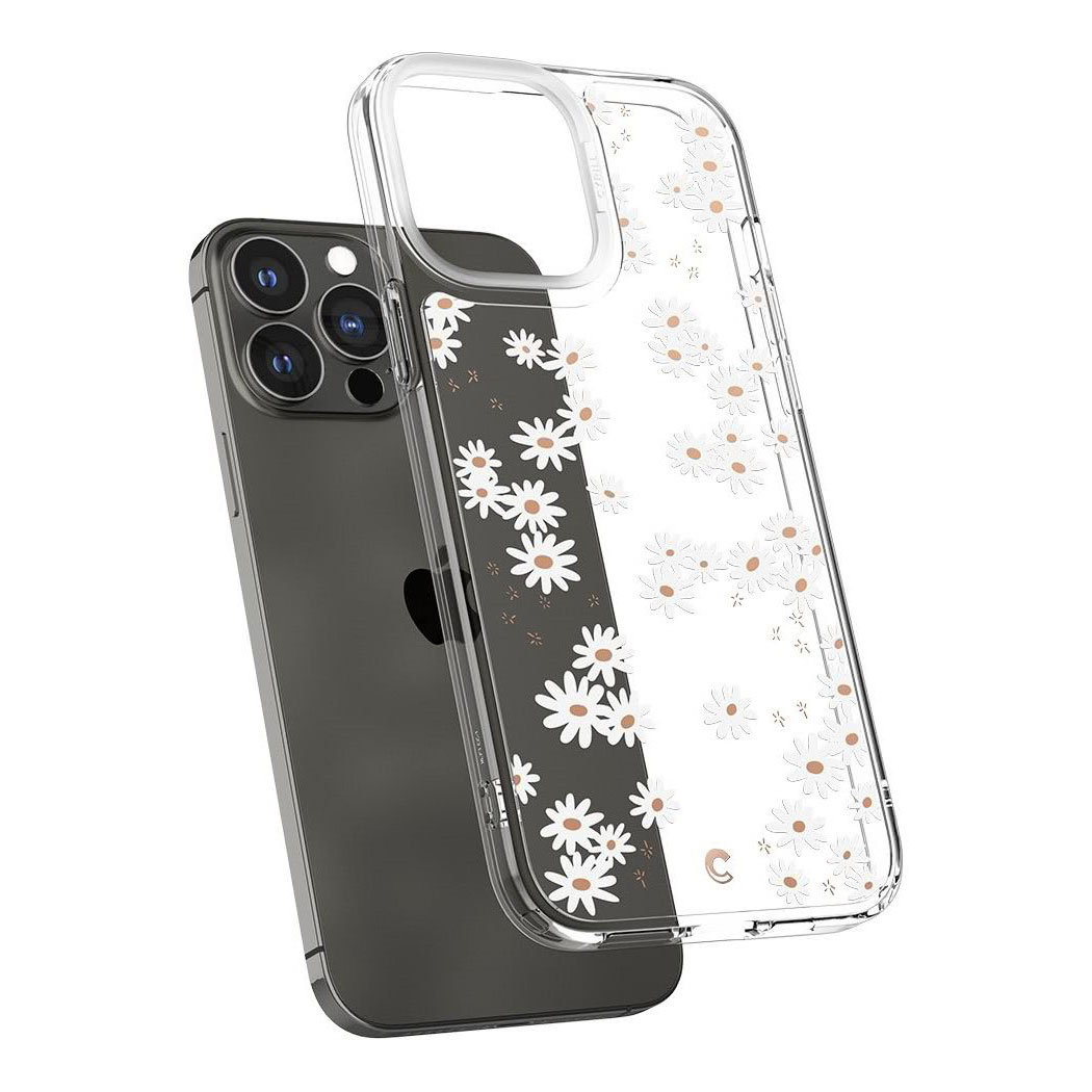 Kaitseümbris Cyrill Cecile, Apple iPhone 13 Pro Max, valge lilleline, Spigen - Image 2
