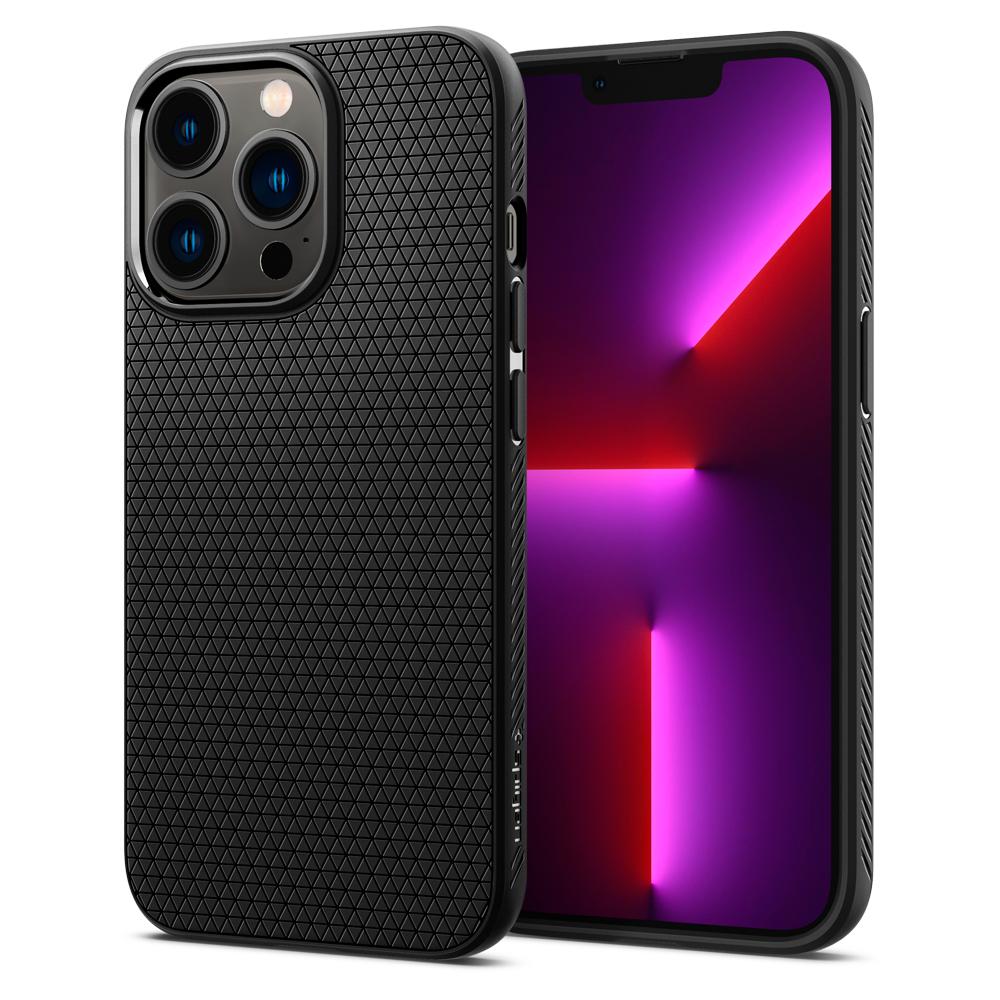 Kaitseümbris Liquid Air, Apple iPhone 13 Pro, must, Spigen