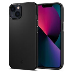 Kaitseümbris Thin Fit, Apple iPhone 13, õhuke, must, Spigen