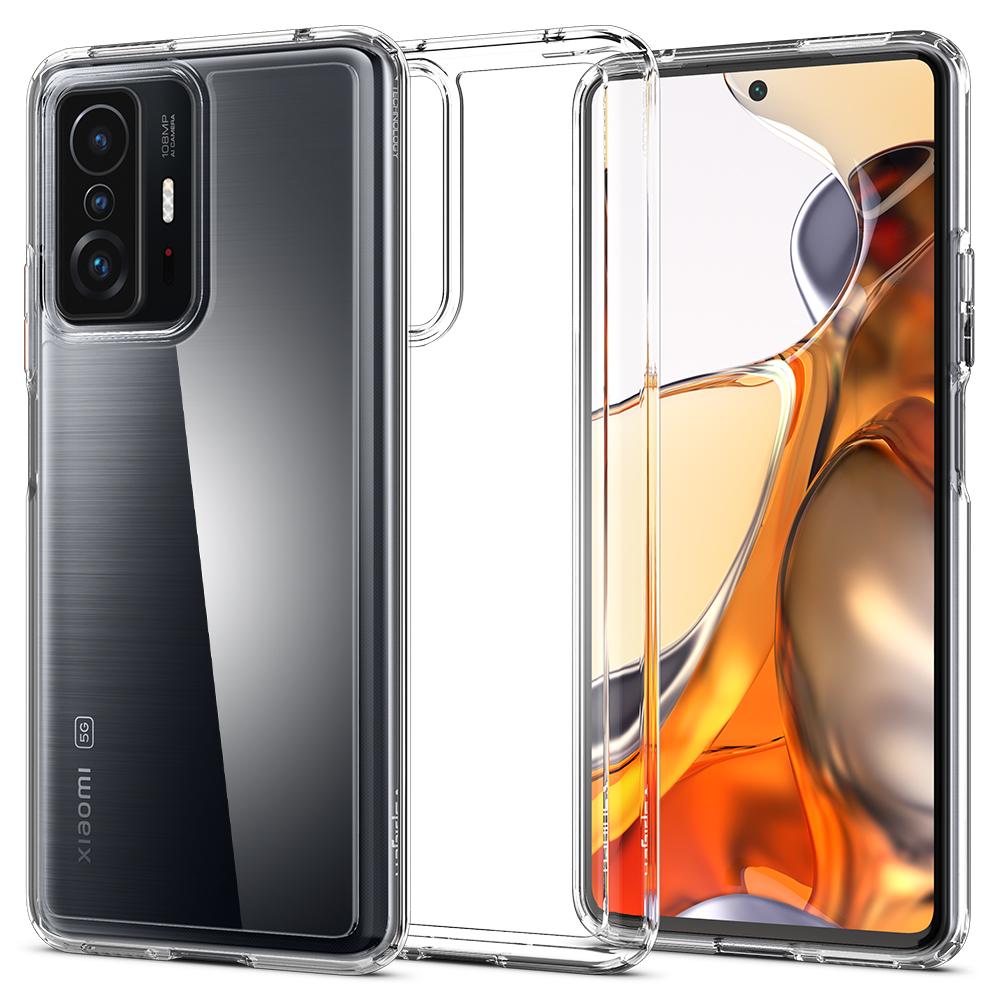 Kaitseümbris Ultra Hybrid, Xiaomi 11T / 11T Pro, läbipaistev, Spigen